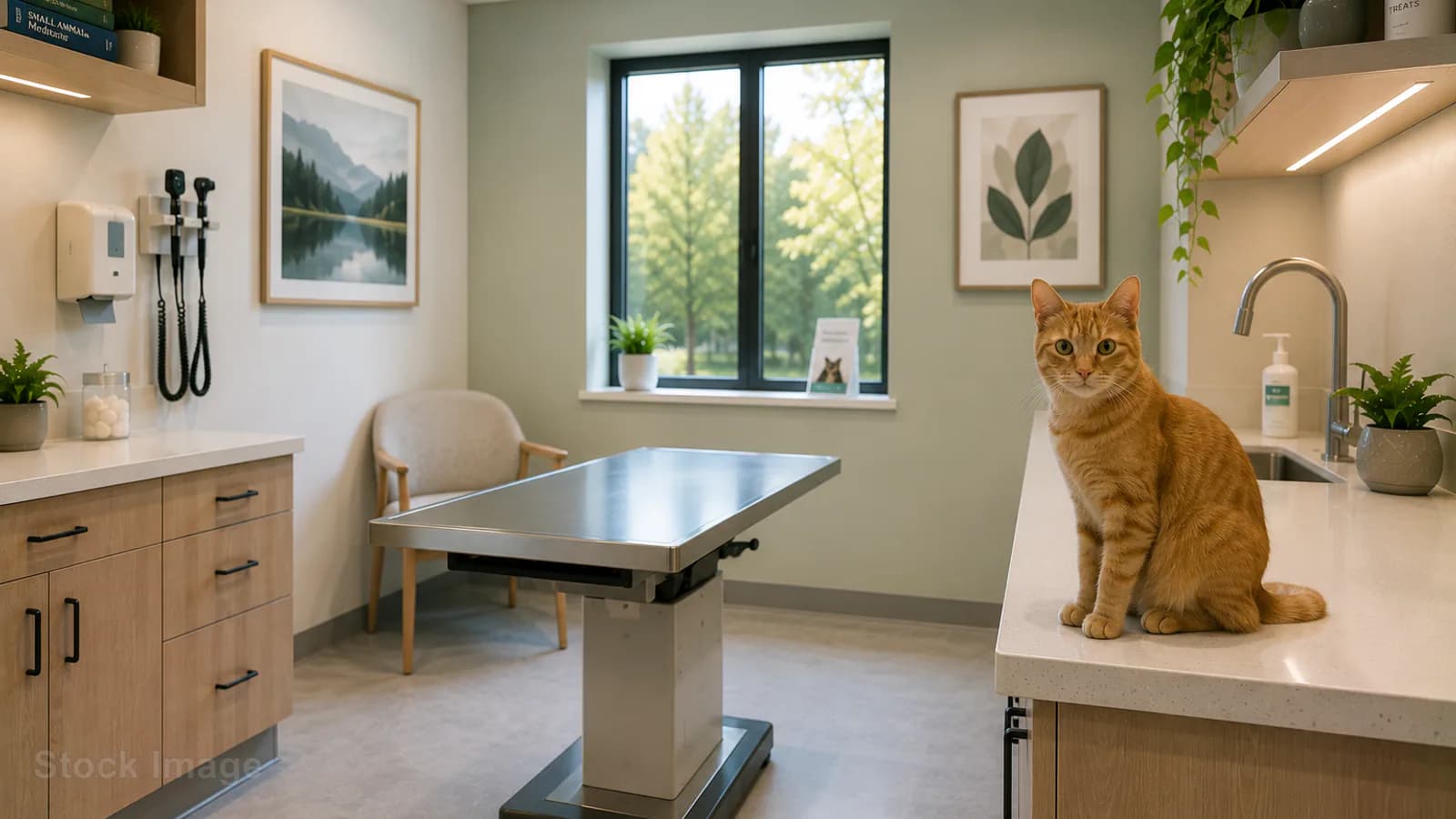 Stock veterinary care image — not a photo of John Rolfe Animal Hospital