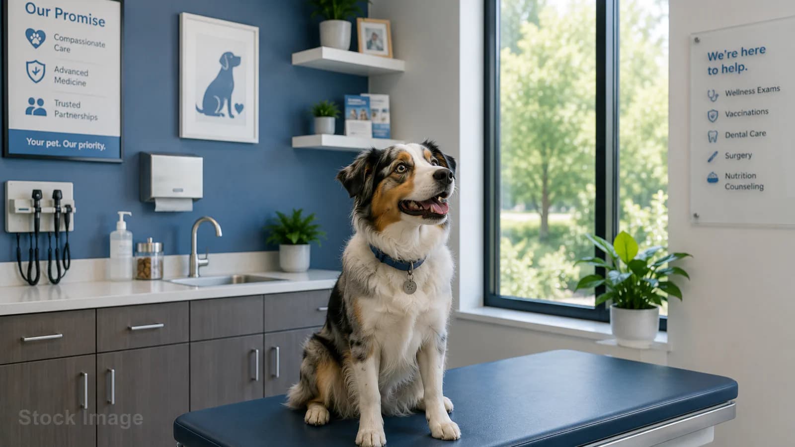 Stock veterinary care image — not a photo of Verona & Montclair Animal Hospitals — Montclair location