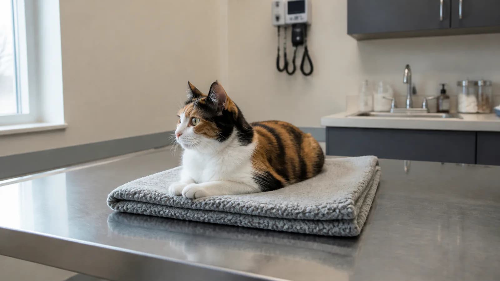 Stock veterinary care image — not a photo of Emerald Animal Hospital